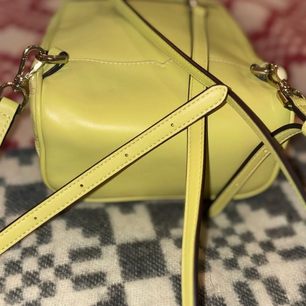 Kate Spade Natalia Mini Convertible Backpack in frosty lime - Leather